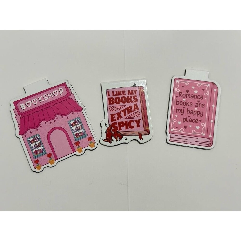 3pc Bookish Magnetic Bookmarks